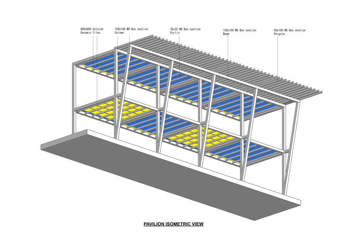 Isometric Pavilion-Serene Pool by VSG studio