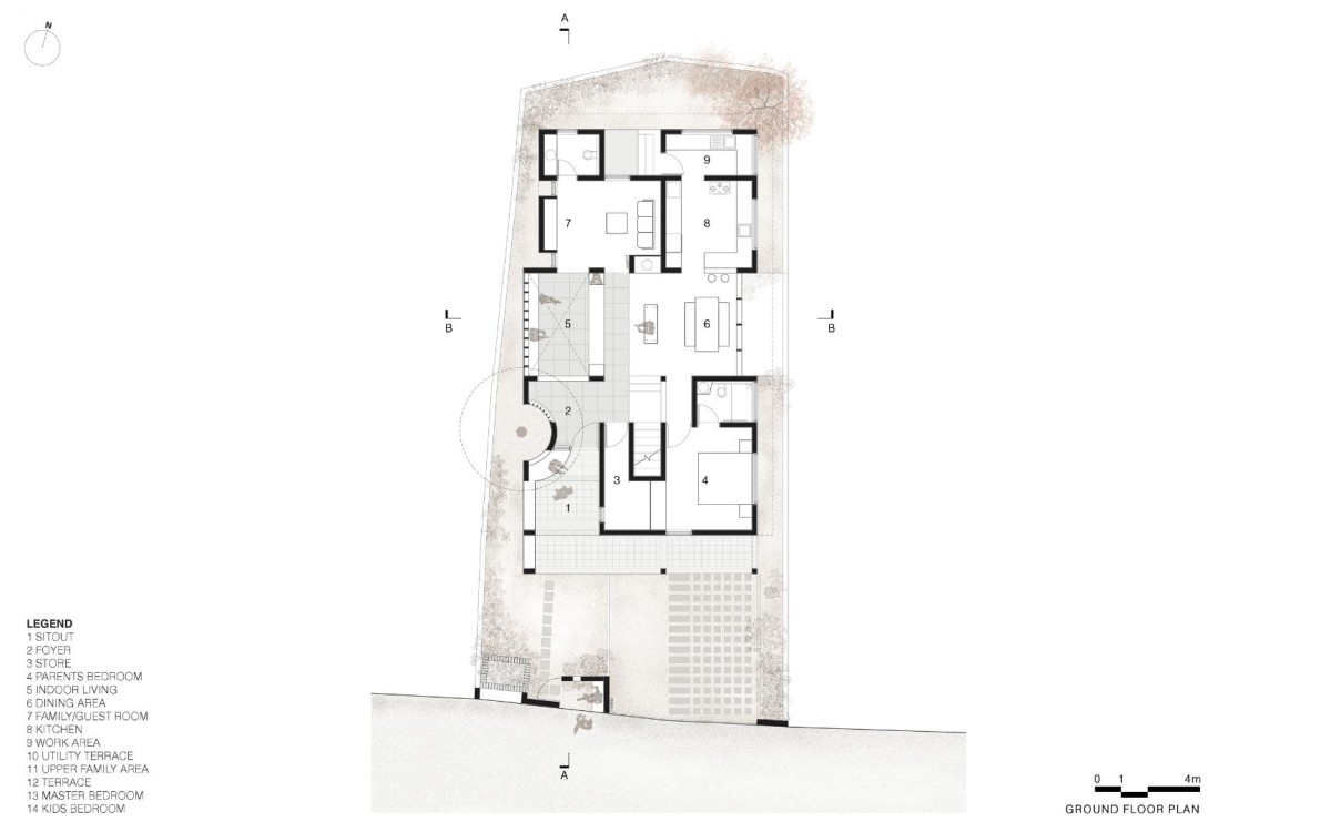 Ground Floor Plan - Vimal Laxmi by SJA