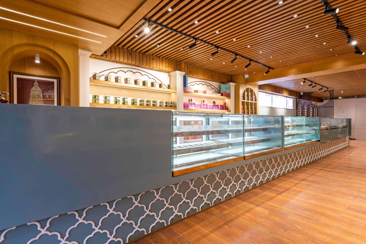 Interior view of Guruji Thandai - Drink Speciality Store by Imagine Design Studio