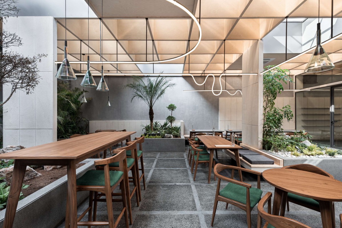 Interior view of BEIGE Café & Bakery by Arch.Lab