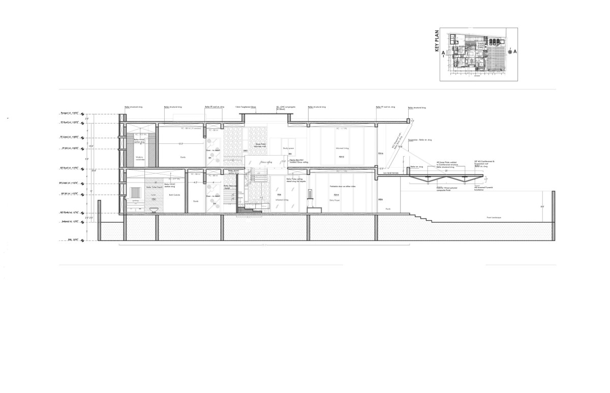 Section-House of Linearity by Zraaya Architects