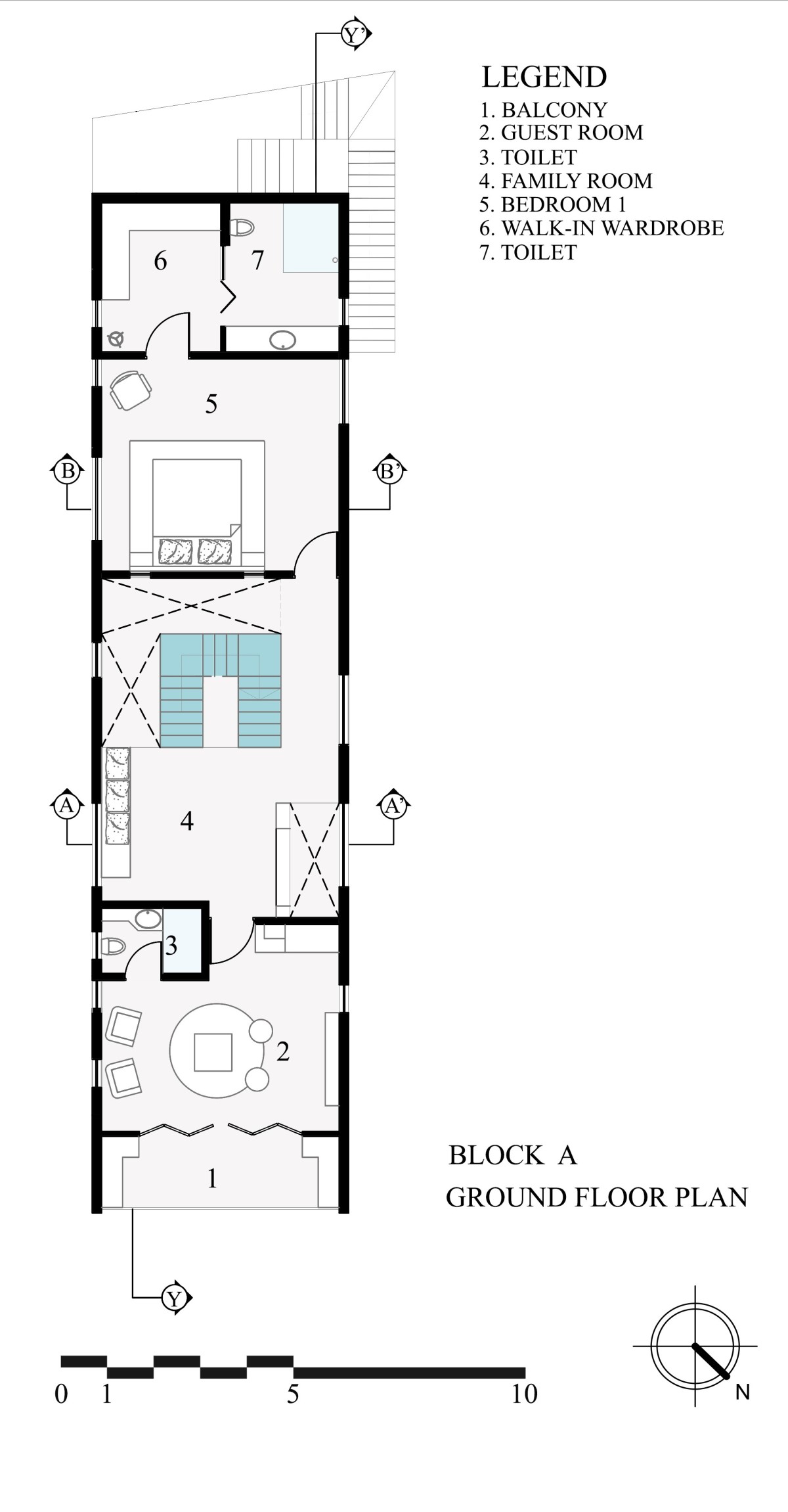 HOUSE A GROUND FLOOR PLAN