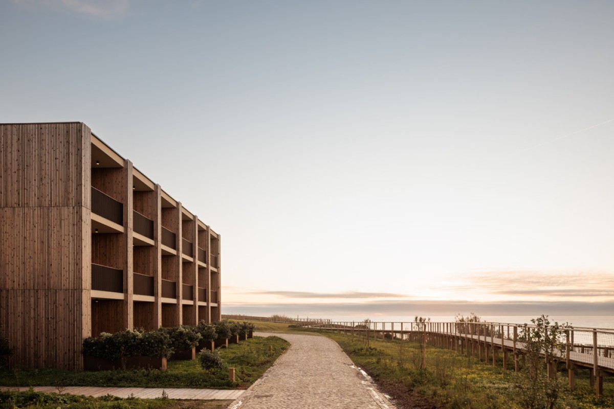 Exterior View Of Aethos Ericeira Hotel by Pedra Silva Arquitectos