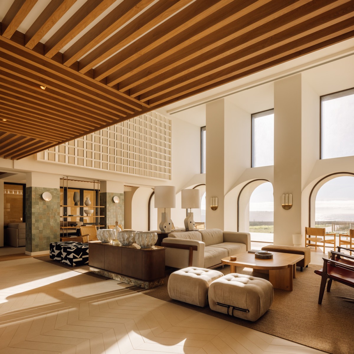 Interior view of Aethos Ericeira Hotel by Pedra Silva Arquitectos