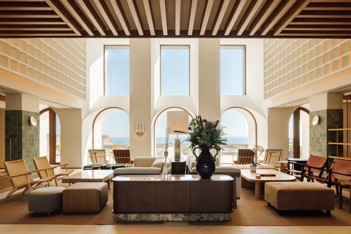 Interior view of Aethos Ericeira Hotel by Pedra Silva Arquitectos