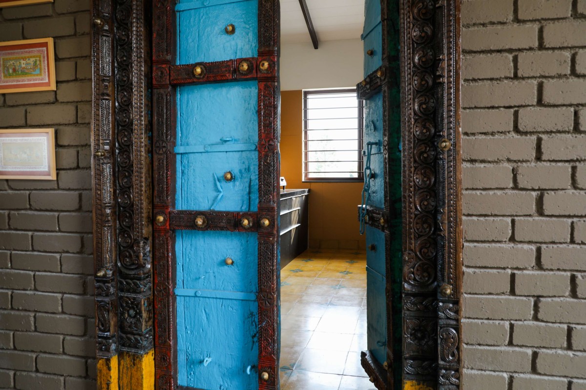 Detailed shot of door