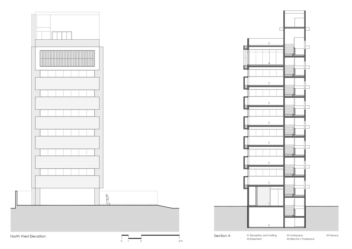 Elevation and Section