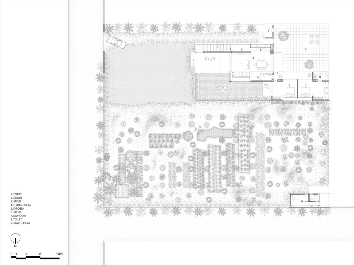 Ground Floor Plan of Void House by PK _iNCEPTiON