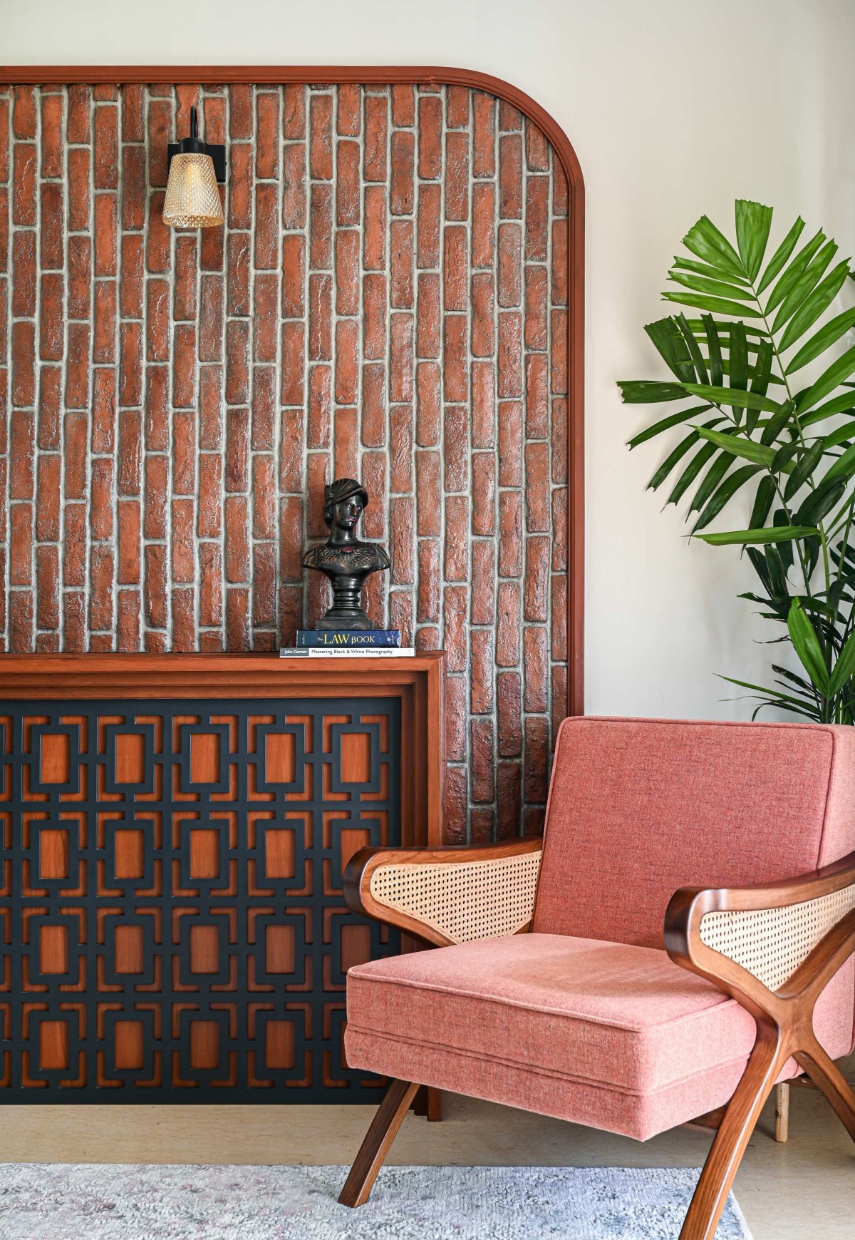 Detailed shot of Living room of Brick and Jade by Kinaaya Design Studio