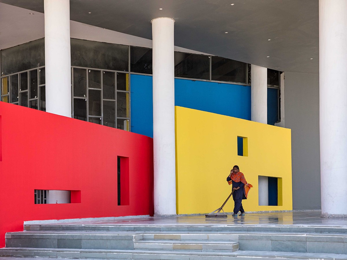 Exterior view of CGC Student Hostel by Charged Voids