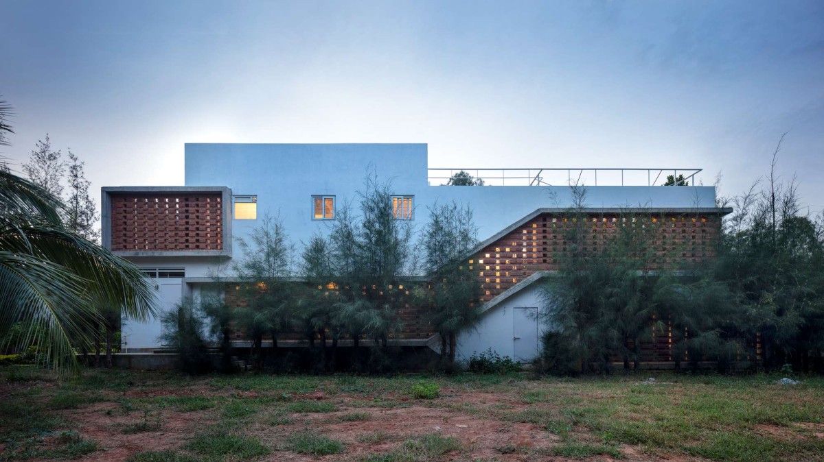 Exterior view of Inside Out House by Gaurav Roy Choudhury Architects