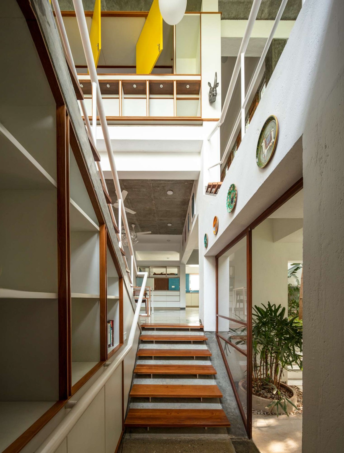 Staircase of Inside Out House by Gaurav Roy Choudhury Architects