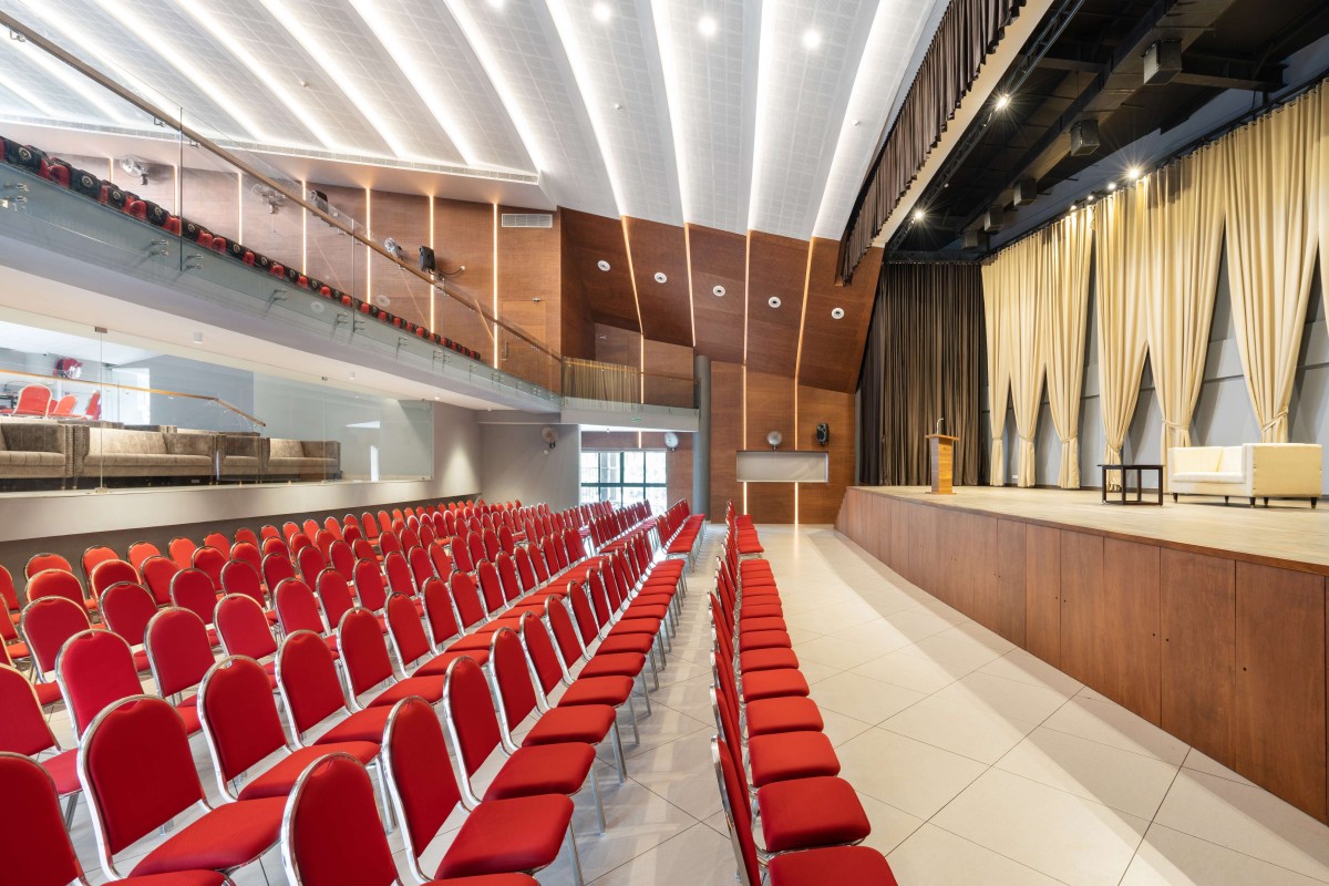 Interior view of The Edge (Convention Centre) by Attiks Architecture