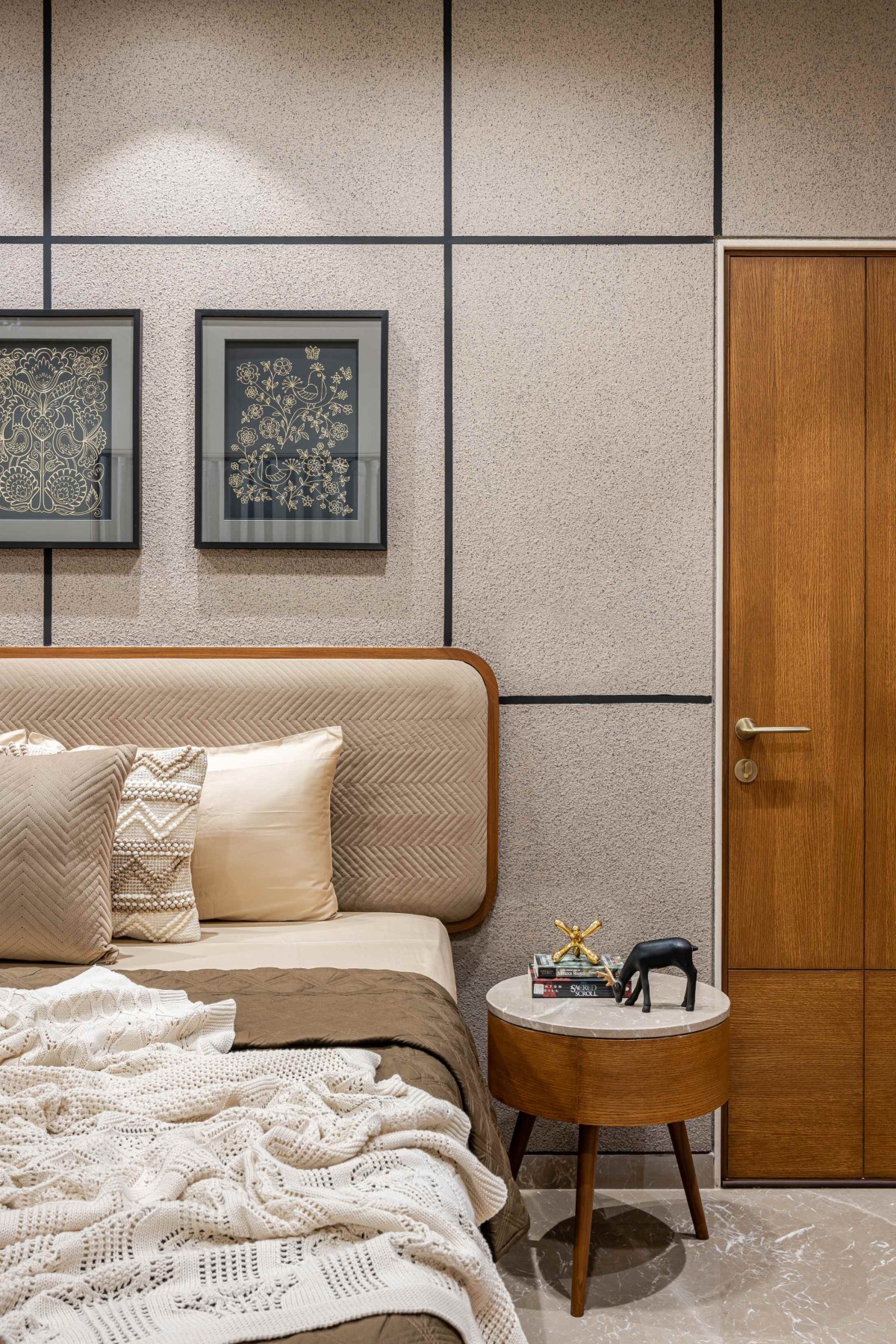 Guest Bedroom of The Quaint Bungalow by Design Salt Studio