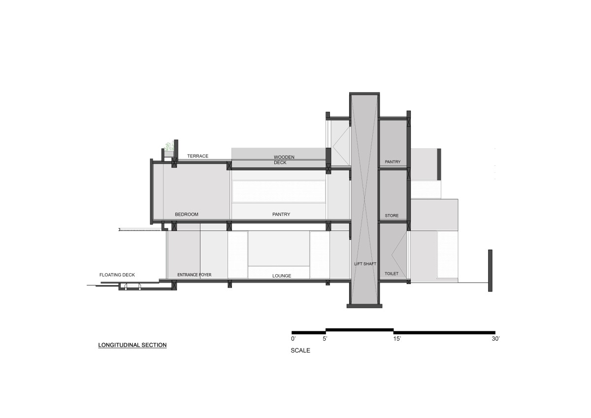 Section of Residence 145 by Charged Voids