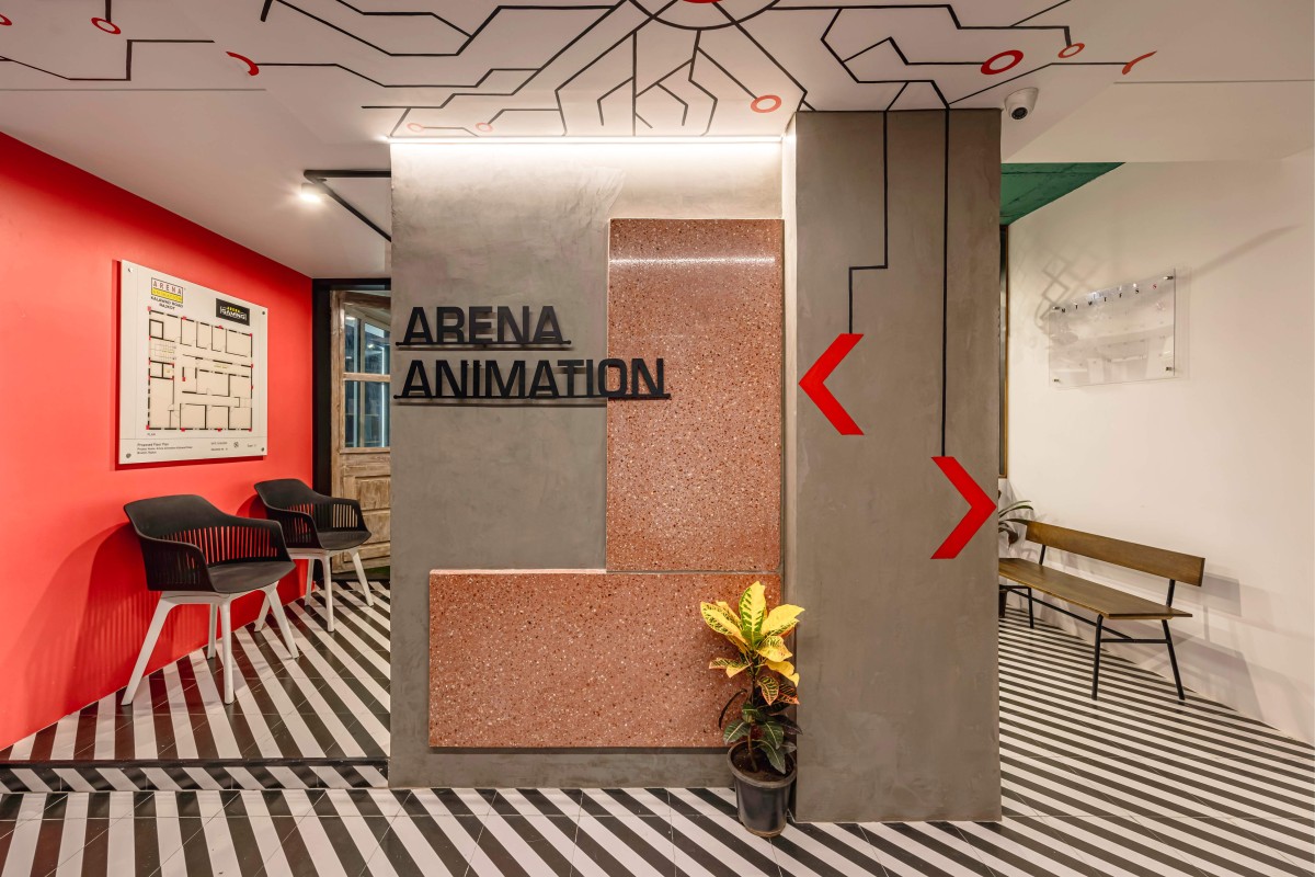 Interior view of Arena Animation by Vidasti
