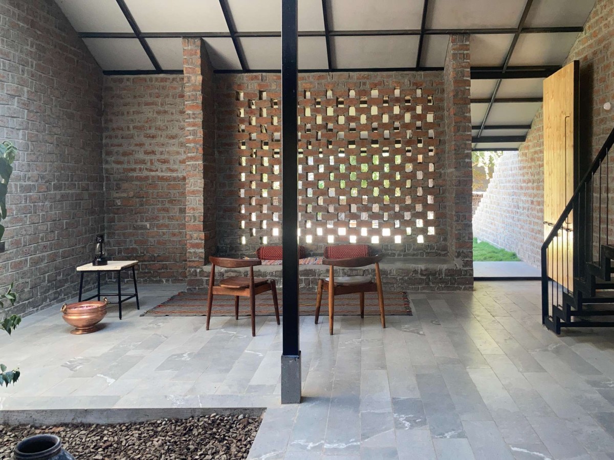 Living of Half Is More – House in Progress by Atelier Shantanu Autade + Studio Boxx