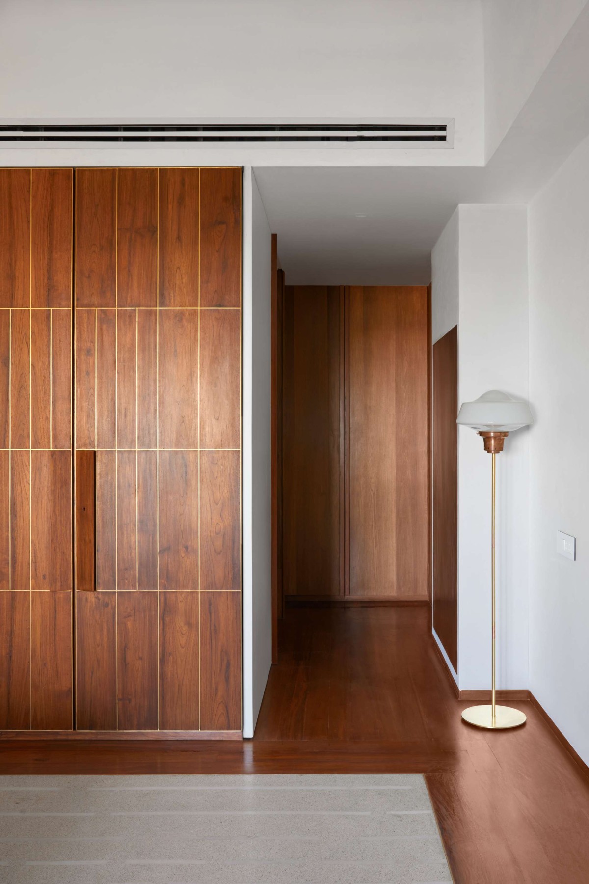 Detailed shot of Wardrobe of The Zen Apartment by Atelier Varun Goyal