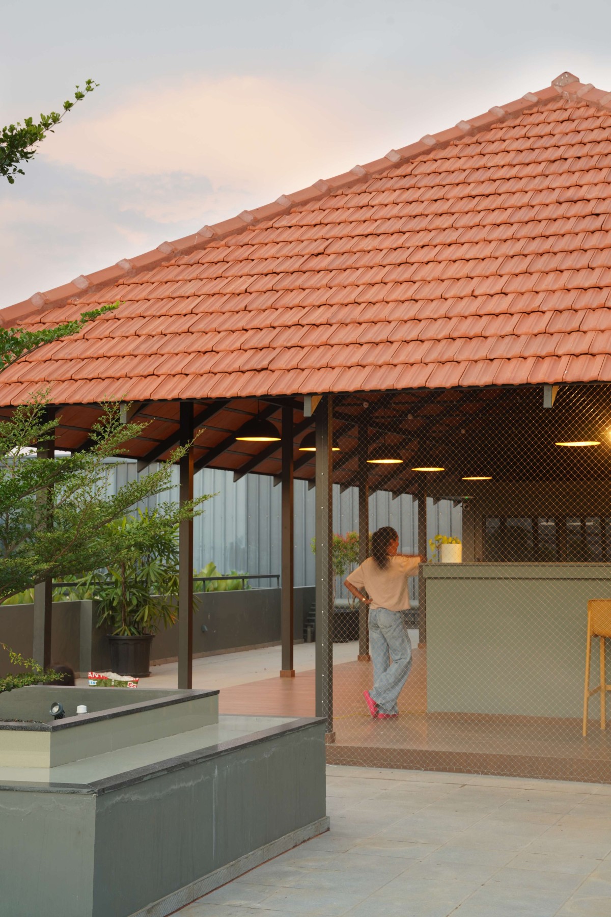 Terrace view of The Natural Floors by Barefoot Architects