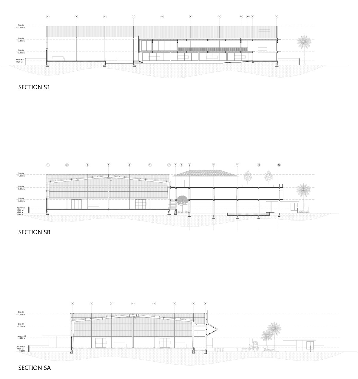 Section of The Natural Floors by Barefoot Architects