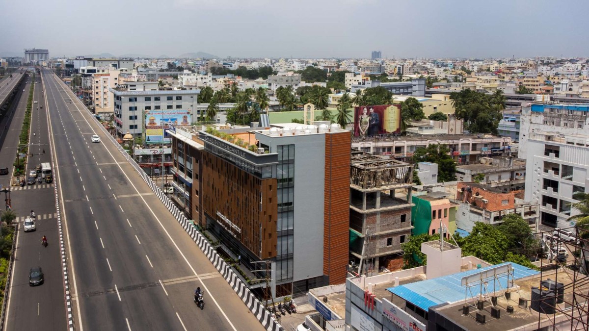 Bird eye view of Chaganti Mercantile by Dimensions