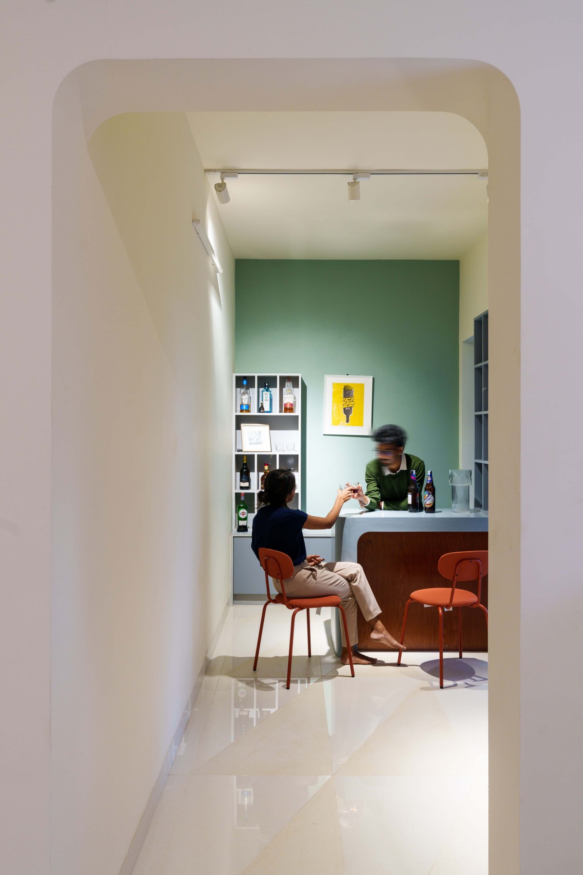 Bar area of Woven Earth by The Design Room