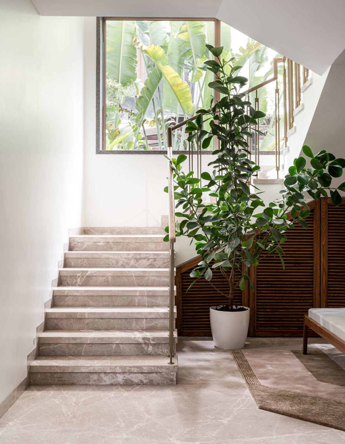 Staircase of Ekta Villa by Beyond Spaces Design Studio