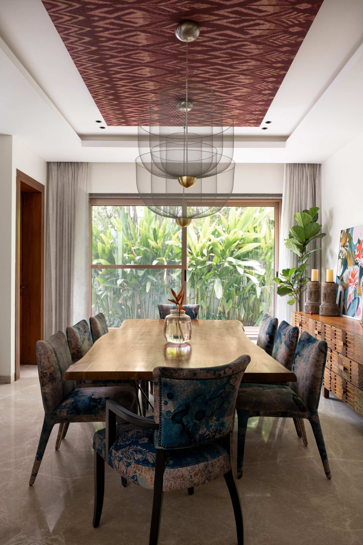 Dining of Ekta Villa by Beyond Spaces Design Studio