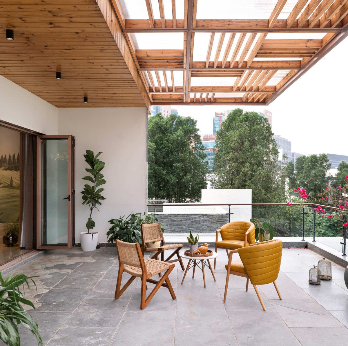 Terrace of Ekta Villa by Beyond Spaces Design Studio