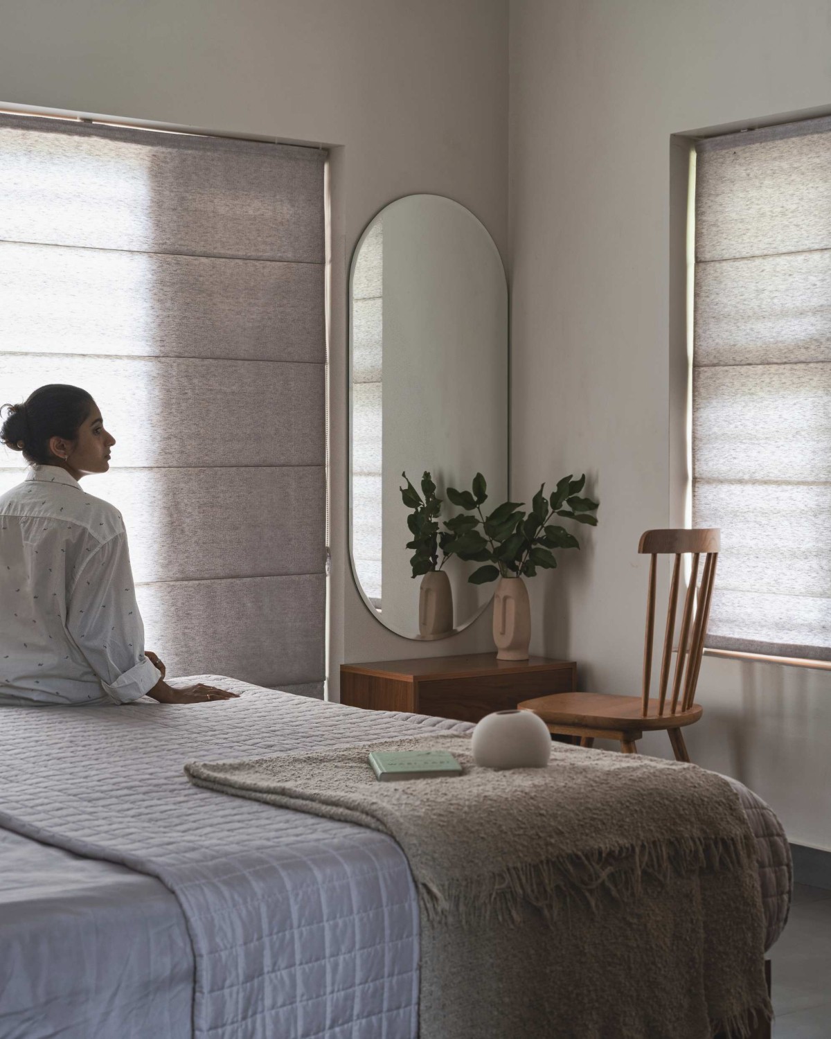 Bedroom of Alibhais House by Eleventh Floor Architects