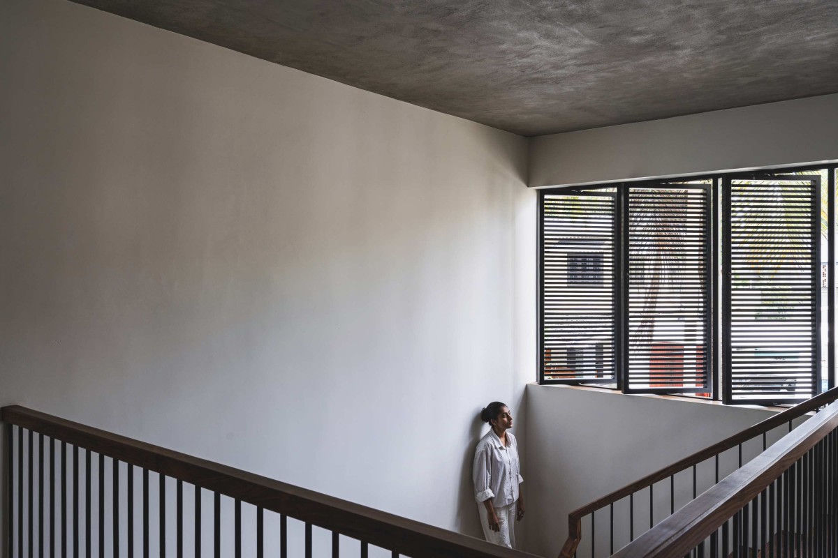 View from staircase of Alibhais House by Eleventh Floor Architects