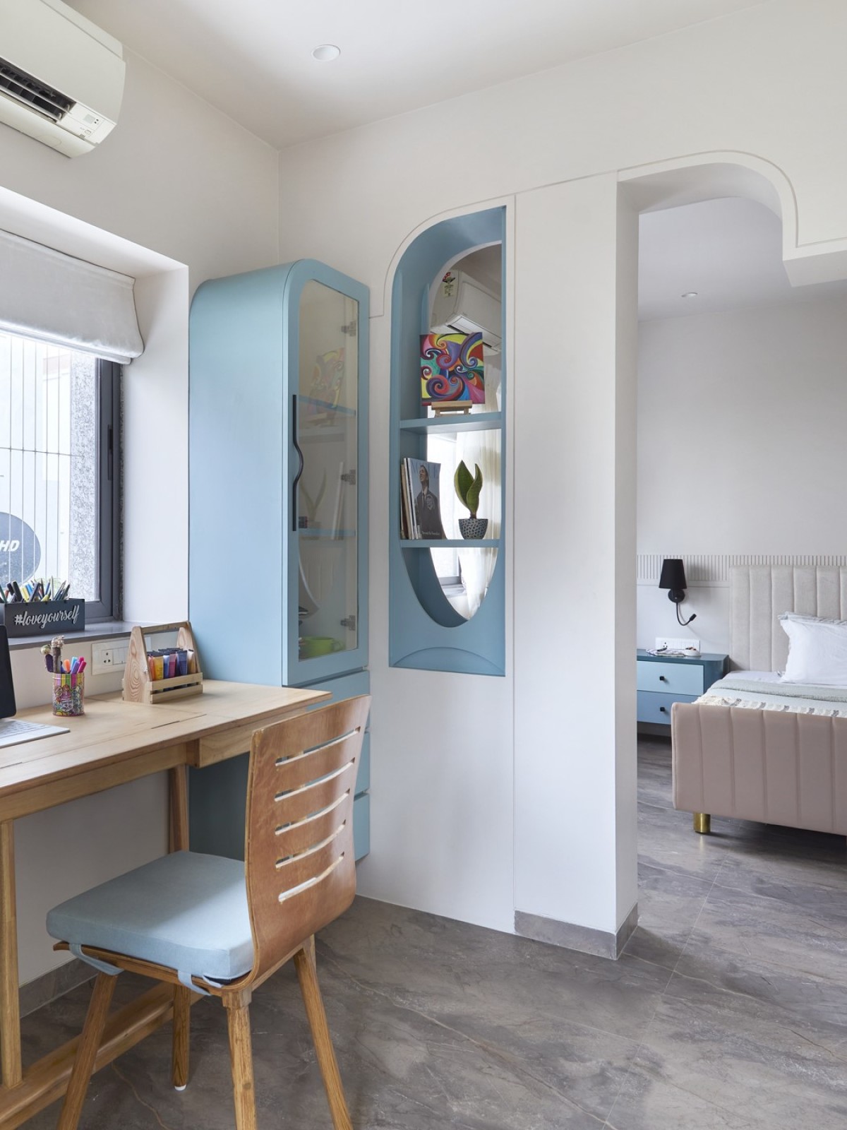 Elder Daughter's Room of House Of Multitudes by Space Karma Design Studio