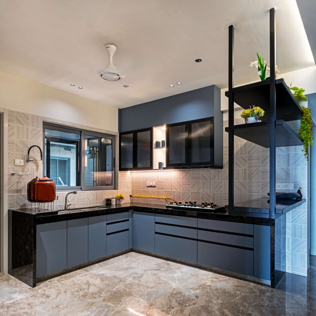 Kitchen of Aagam (Grandezza - A wing) by Obaku Design