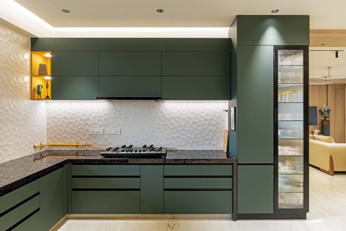 Kitchen of Aangan (Grandezza - C wing) by Obaku Design