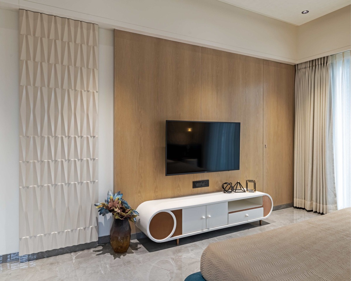 Bedroom of Aangan (Grandezza - C wing) by Obaku Design