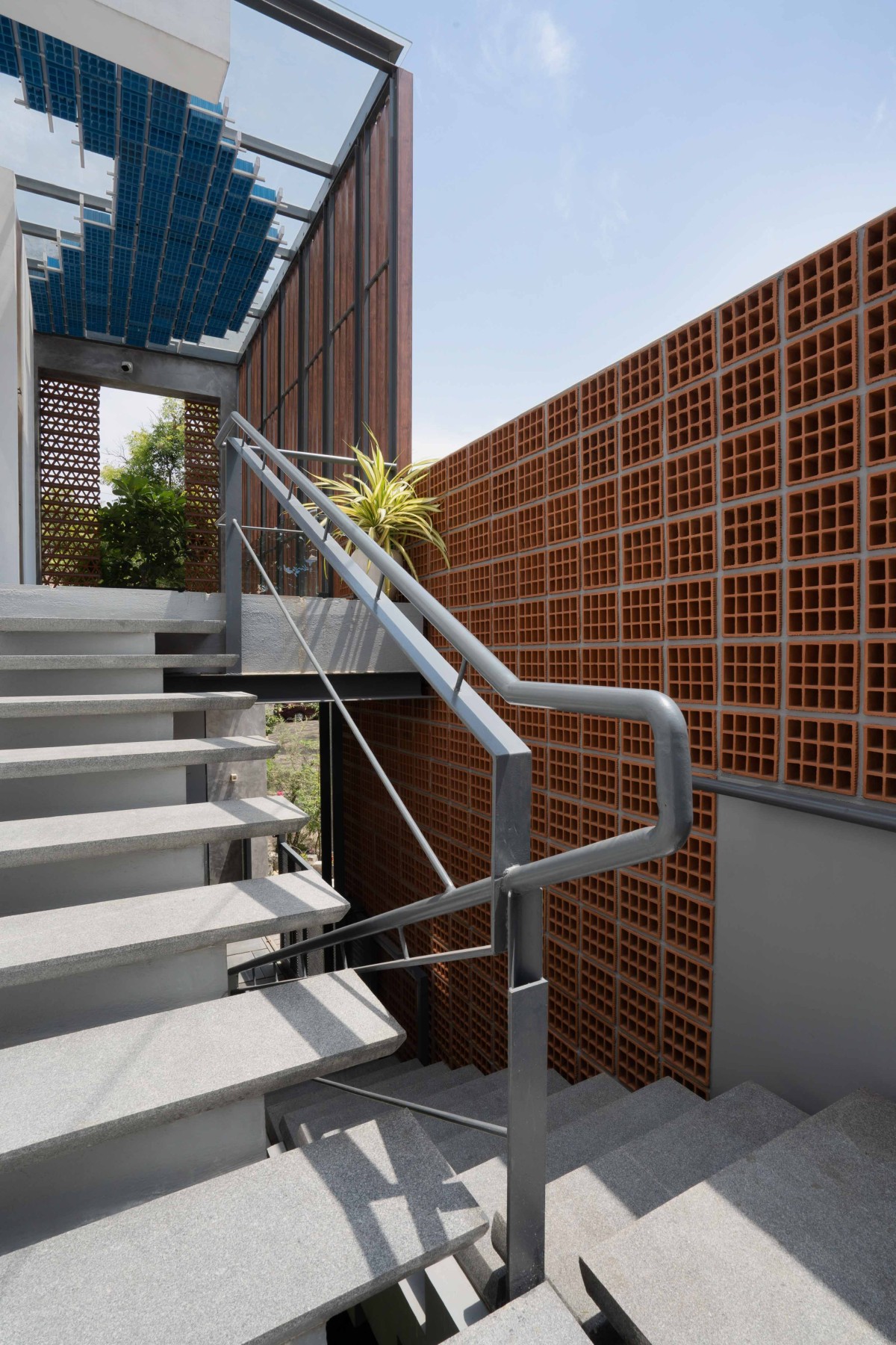 Staircase of Athulyam by Outlined Architects