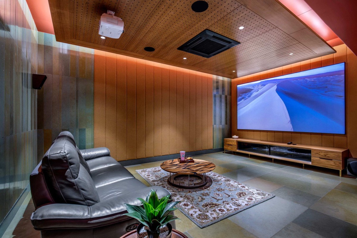 Basement Home Theater of Sangam by Dipen Gada & Associates