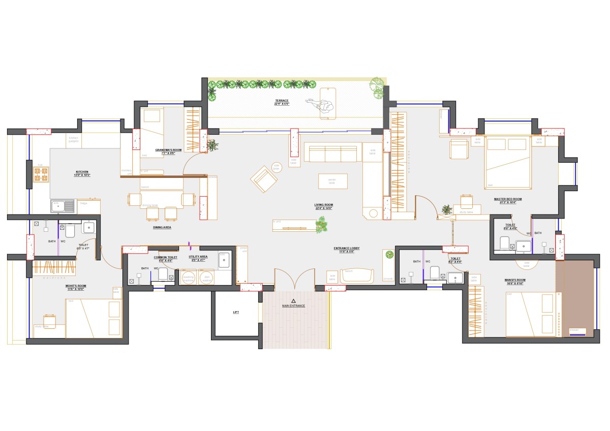 Layout of Swapnalay by Studio Infinity