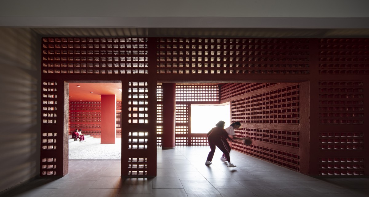 Interior view of Swarnim International School by Abin Design Studio