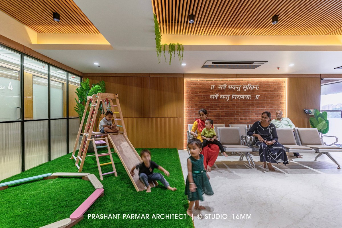 Interior view of Shree Narnarayan Children Hospital by Prashant Parmar Architect  Shayona Consultant