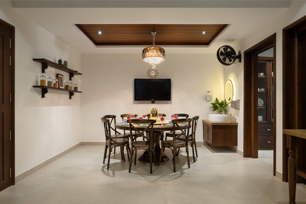 Dining of Navas Residence by Amar Architectural and Designs Pvt. Ltd.