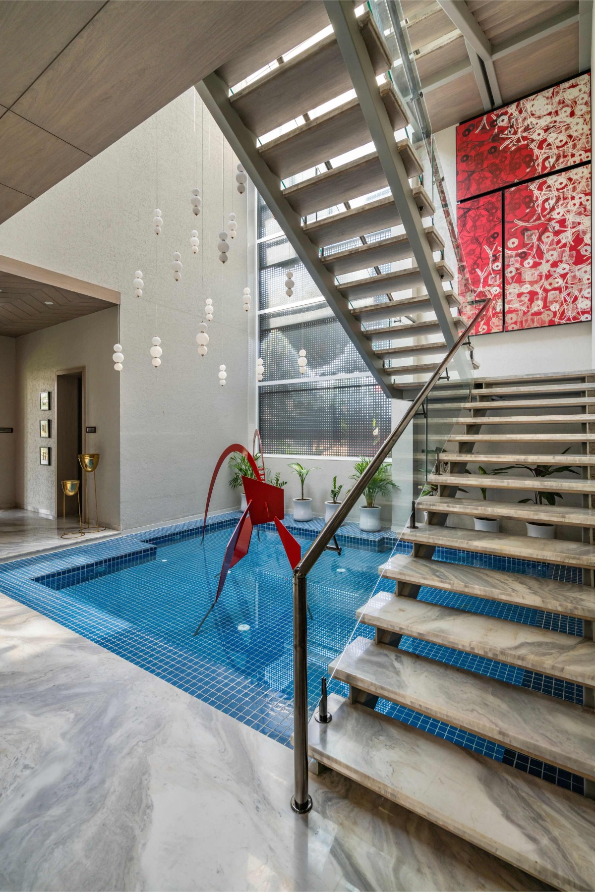 Staircase of Vithalesh Residence by Ace Associates