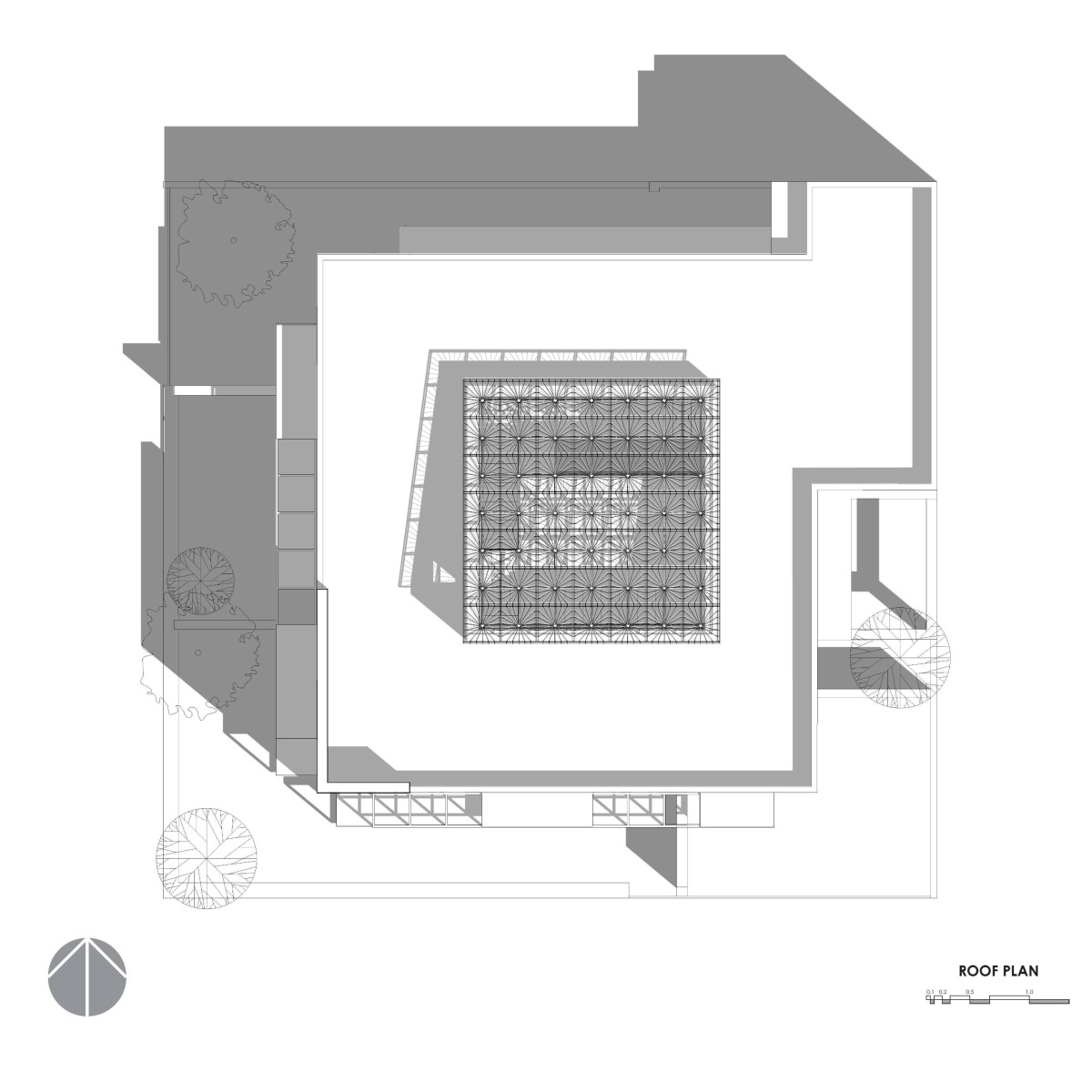 Plan of Scaffold House by Gaurav Roy Choudhury Architects