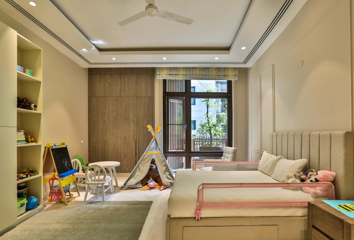 Childrens Bedroom of Clover House by Design Forum International