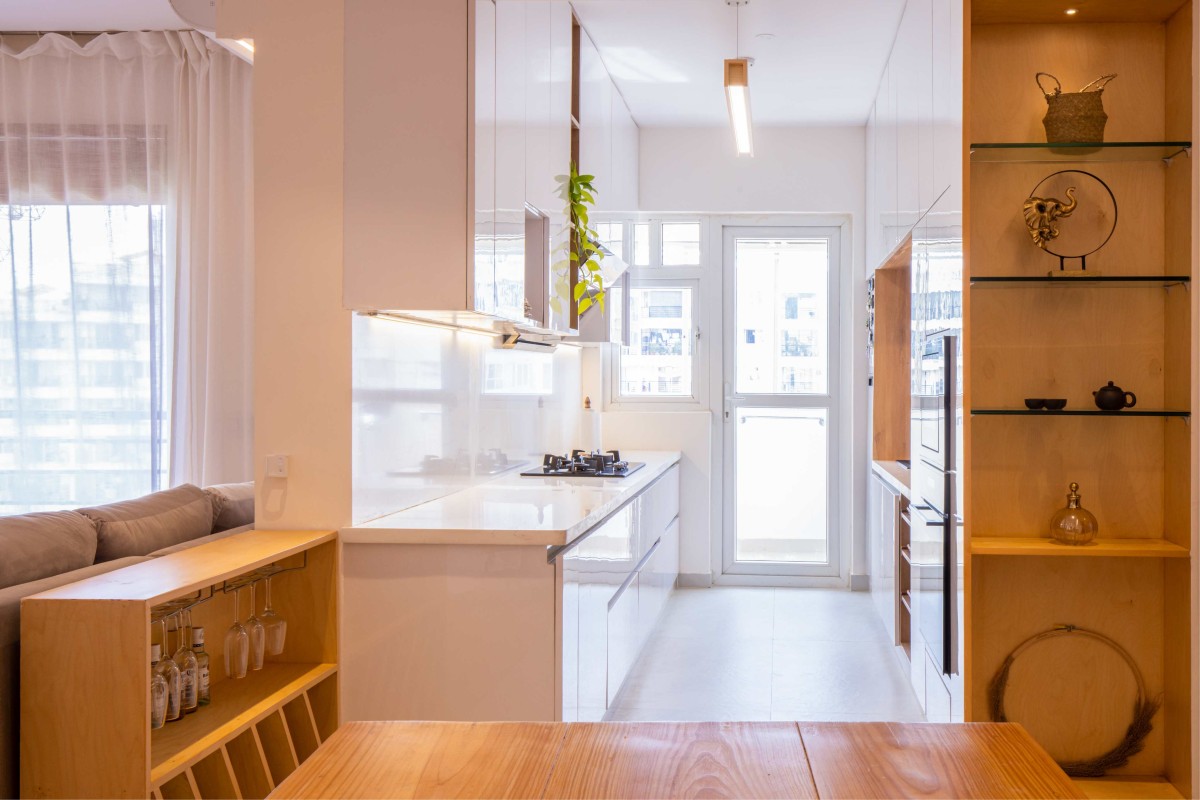 Kitchen view from dining of Tranquil Abode by Urban Hive