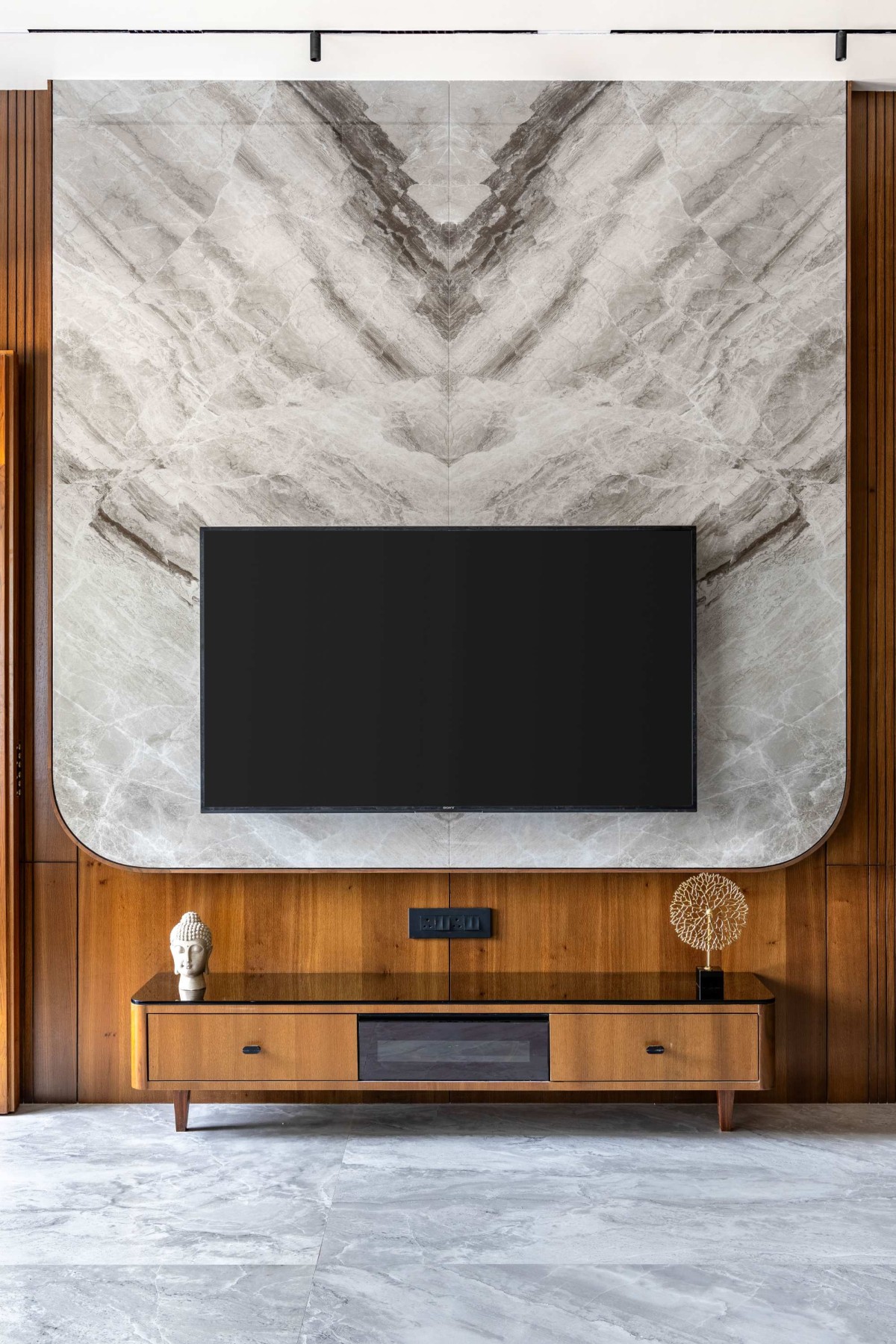 TV Unit of Kripa Kunj by Studio Synergy