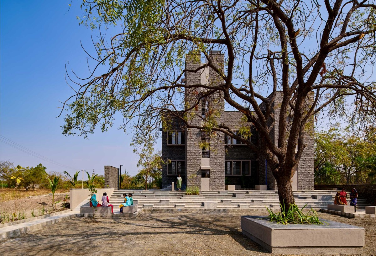 Exterior view of Women Empowerment Shelter by studioPPBA