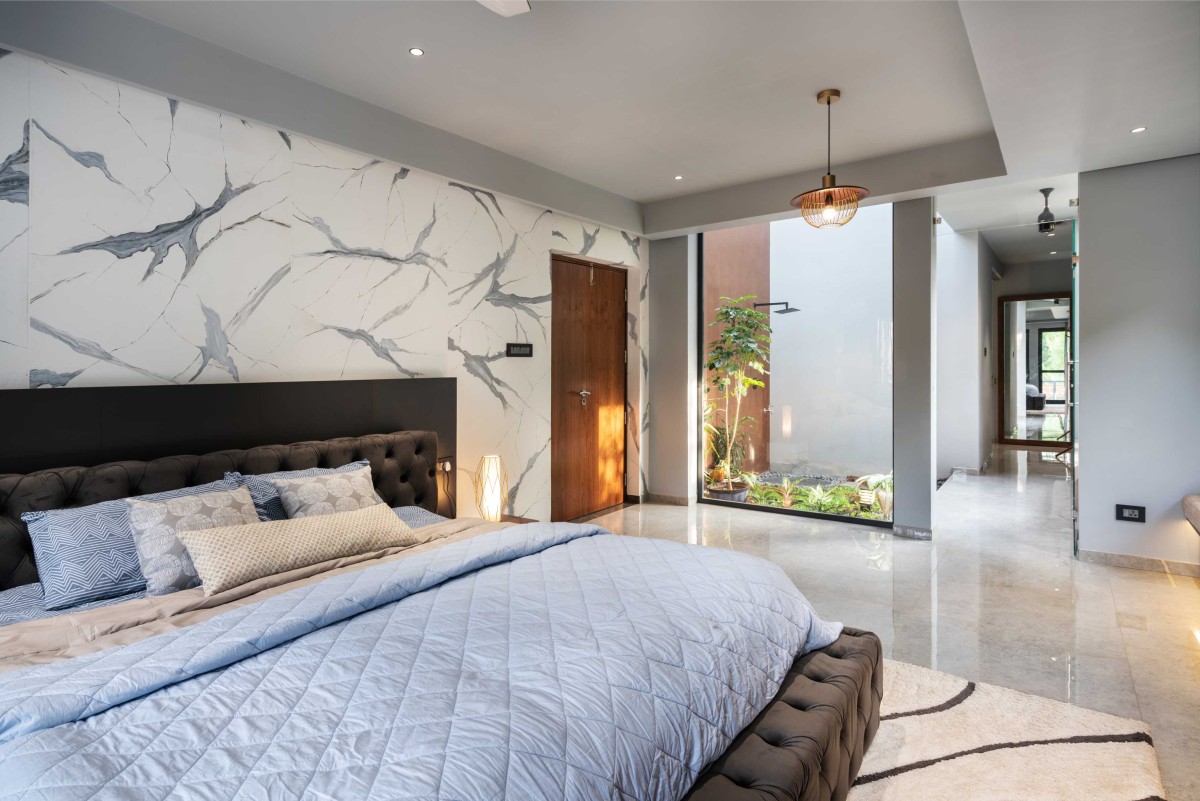 Master Bedroom of Viswam Residence by N&RD