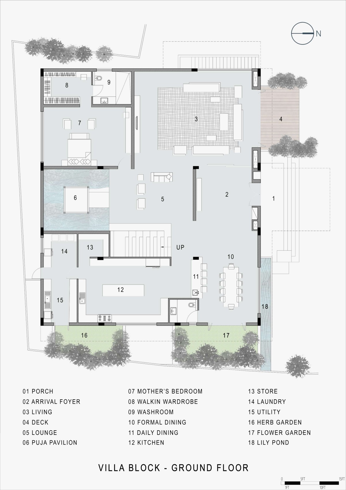 Villa Block Ground Floor of Sakkare Villa by Shilpa Sambargi Architects