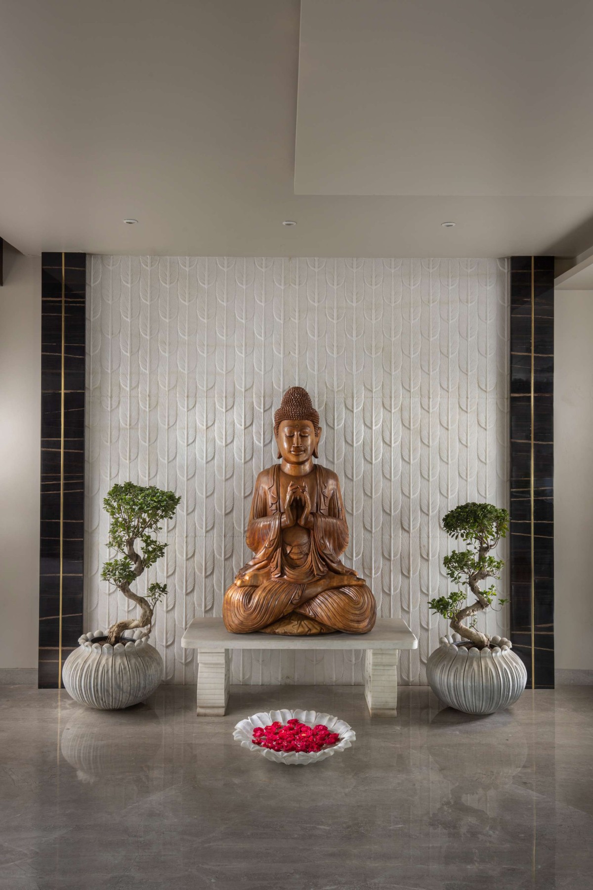 Lord Buddha Statue of Rishabh's Farmhouse by Design Deconstruct Consultant Pvt. Ltd.